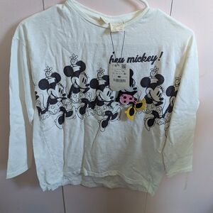 Zara Disney Kids White Minnie Mouse Shirt